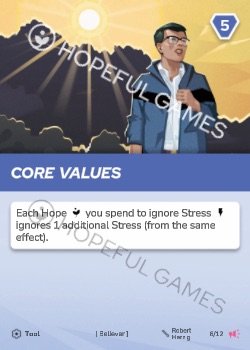 Core Values — printed card scan