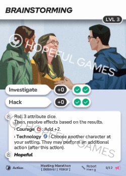 Brainstorming — printed card scan (Level 3)