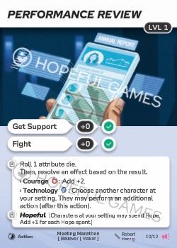 Performance Review — printed card scan (Level 1)