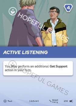 Active Listening — printed card scan