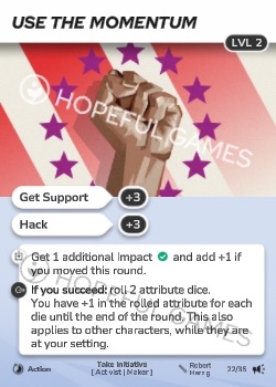 Use The Momentum — printed card scan (Level 2)