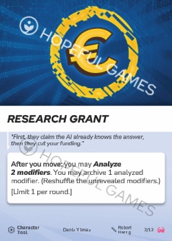 Research Grant — printed card scan