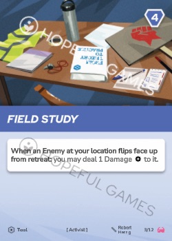 Field Study — printed card scan