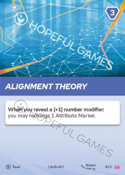 Alignment Theory — printed card scan