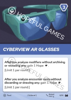 Cyberview AR Glasses — printed card scan