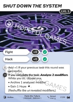 Shut Down The System — printed card scan (Level 1)