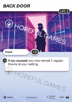 Back Door — printed card scan (Level 1)