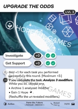 Upgrade The Odds — printed card scan (Level 3)