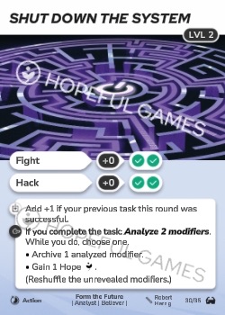 Shut Down The System — printed card scan (Level 2)
