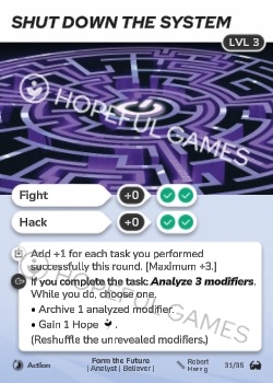 Shut Down The System — printed card scan (Level 3)