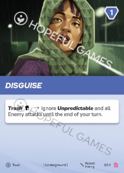 Disguise — printed card scan