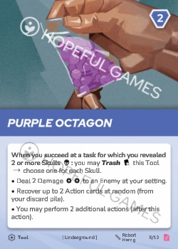 Purple Octagon — printed card scan