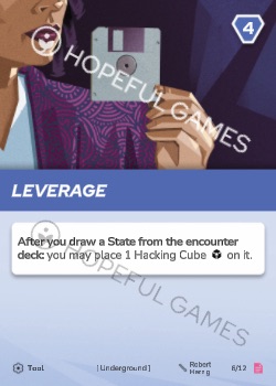 Leverage — printed card scan