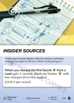 Insider Sources — printed card scan