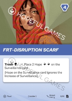 FRT-Disruption Scarf — printed card scan