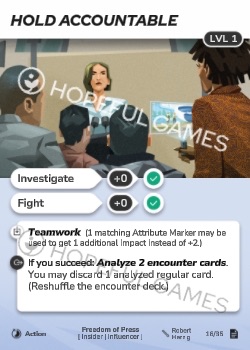 Hold Accountable — printed card scan (Level 1)