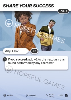 Share Your Success — printed card scan (Level 1)