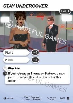 Stay Undercover — printed card scan (Level 2)