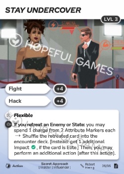 Stay Undercover — printed card scan (Level 3)