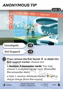 Anonymous Tip — printed card scan (Level 3)