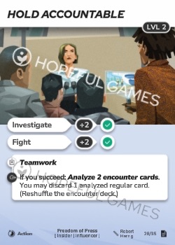 Hold Accountable — printed card scan (Level 2)