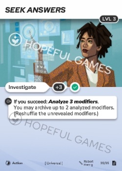 Seek Answers — printed card scan (Level 3)