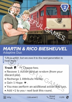 Martin & Rico Biesheuvel — printed card scan