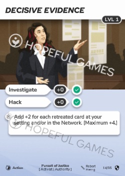 Decisive Evidence — printed card scan (Level 1)