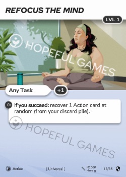 Refocus the Mind — printed card scan (Level 1)