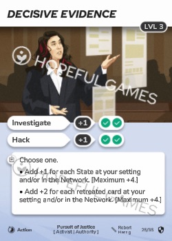 Decisive Evidence — printed card scan (Level 3)