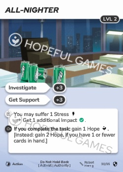 All-Nighter — printed card scan (Level 2)