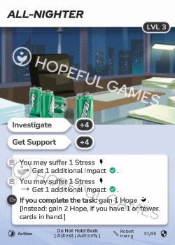 All-Nighter — printed card scan (Level 3)