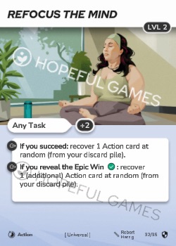 Refocus the Mind — printed card scan (Level 2)