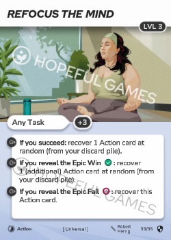 Refocus the Mind — printed card scan (Level 3)