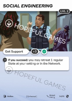Social Engineering — printed card scan (Level 2)