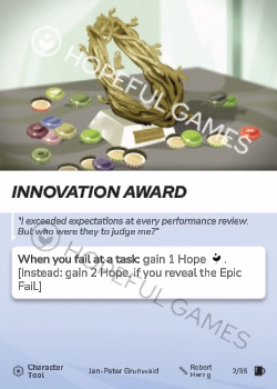 Innovation Award — printed card scan
