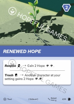 Renewed Hope — printed card scan