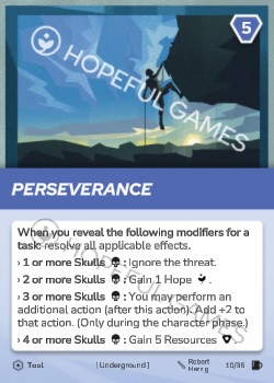 Perseverance — printed card scan