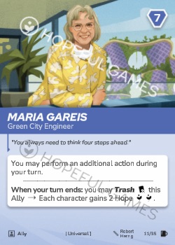 Maria Gareis — printed card scan