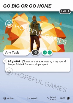 Go Big or Go Home — printed card scan (Level 1)