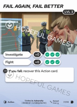 Fail Again, Fail Better — printed card scan (Level 3)