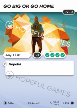 Go Big or Go Home — printed card scan (Level 3)