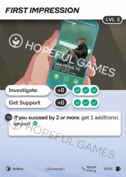 First Impression — printed card scan (Level 3)