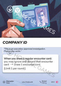 Company ID — printed card scan