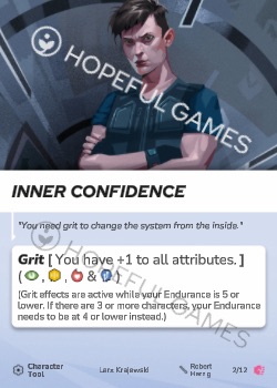 Inner Confidence — printed card scan