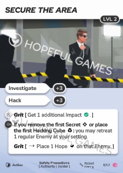 Secure the Area — printed card scan (Level 2)