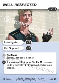 Well-Respected — printed card scan (Level 1)