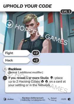 Uphold Your Code — printed card scan (Level 1)