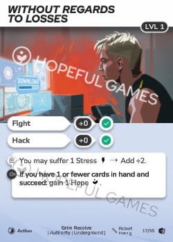 Without Regards to Losses — printed card scan (Level 1)