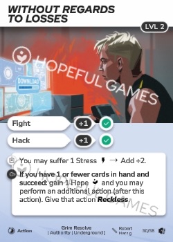 Without Regards to Losses — printed card scan (Level 2)